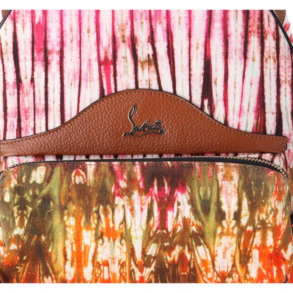 Christian Louboutin Backloubi Small Backpack Printed Canvas Multicolor - Picture 2 of 8